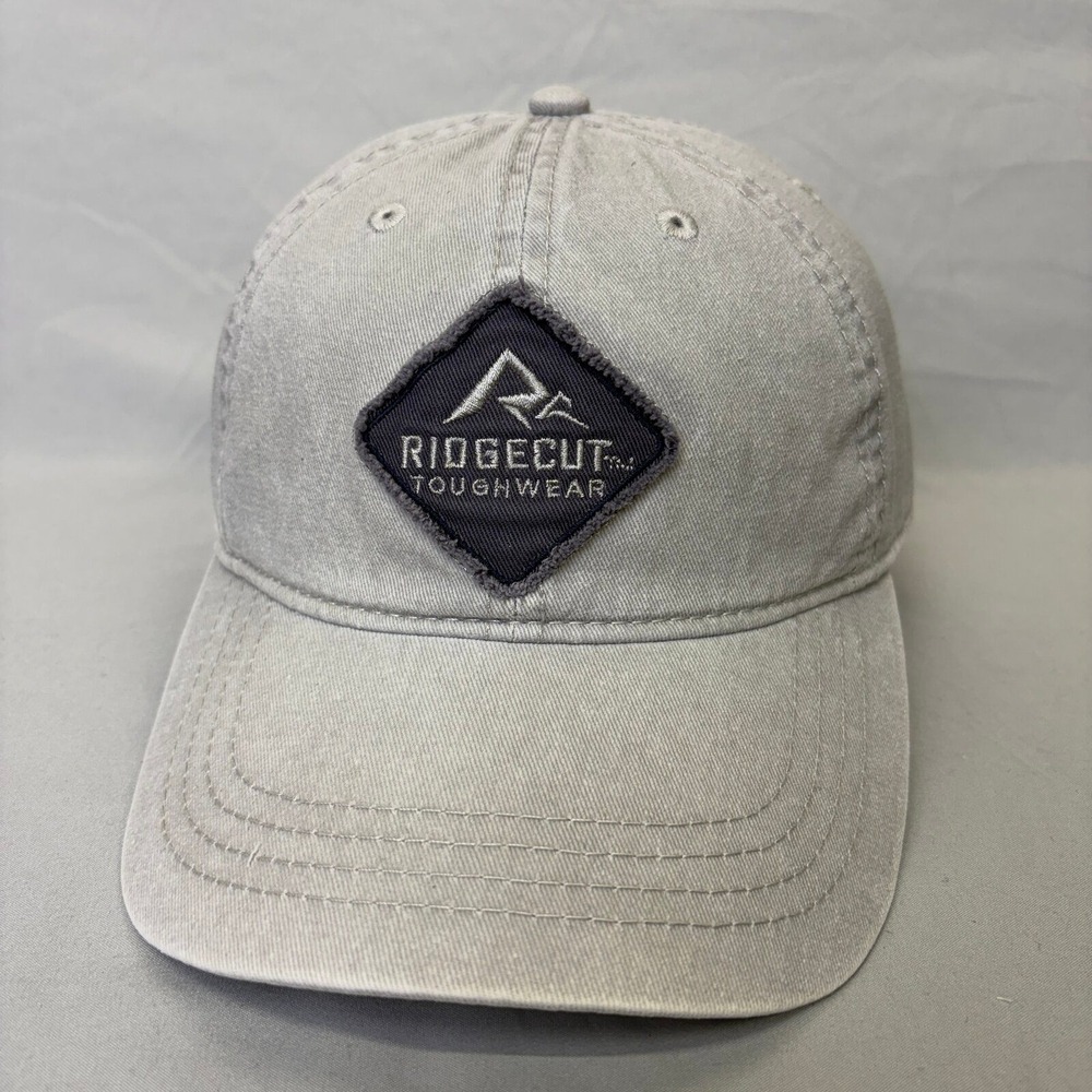 Ridgecut Hat Baseball Cap Mens OSFM Gray Toughwear Adjustable Logo Strapback